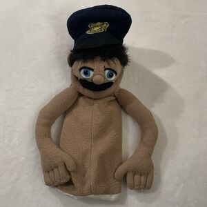 Melissa & Doug Police Officer Puppet #3640 Tan Blue Eyes Kids Pretend Play Toy